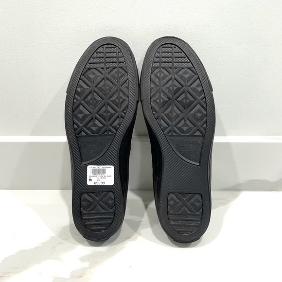 NEW Converse Chuck Taylor All Star Ox Black Low Top Sneakers (size 9.5) - Picture 4 of 5